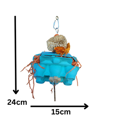 Eggy Shred Bird Toy Lou Lou Bells Bird Toys