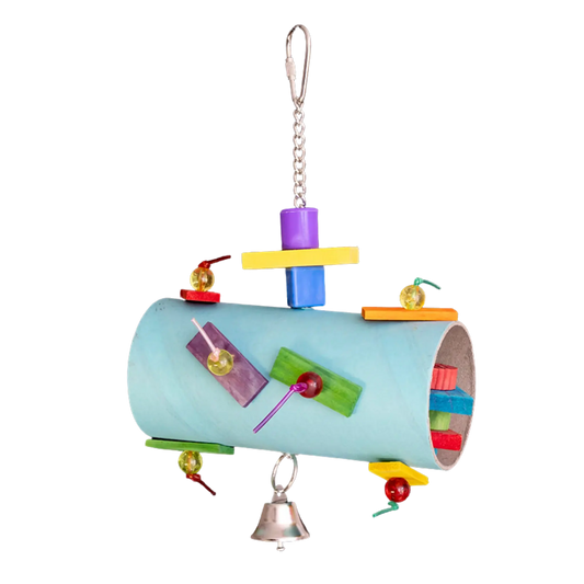 Filled Bagel Tunnel Bird Toy Lou Lou Bells Bird Toys
