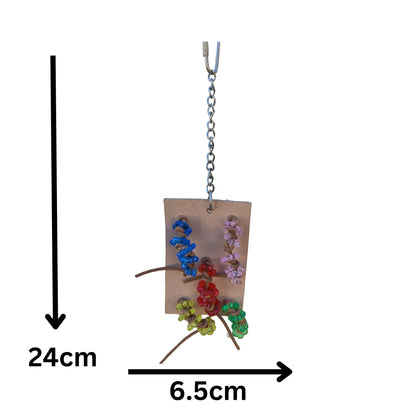 Five Lots of Leather Knots Bird Toy Lou Lou Bells Bird Toys