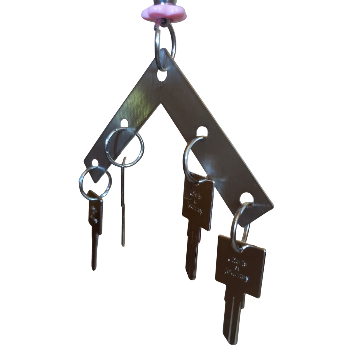 Stainless Steel 4 Keys Bird Toy Lou Lou Bells Bird Toys