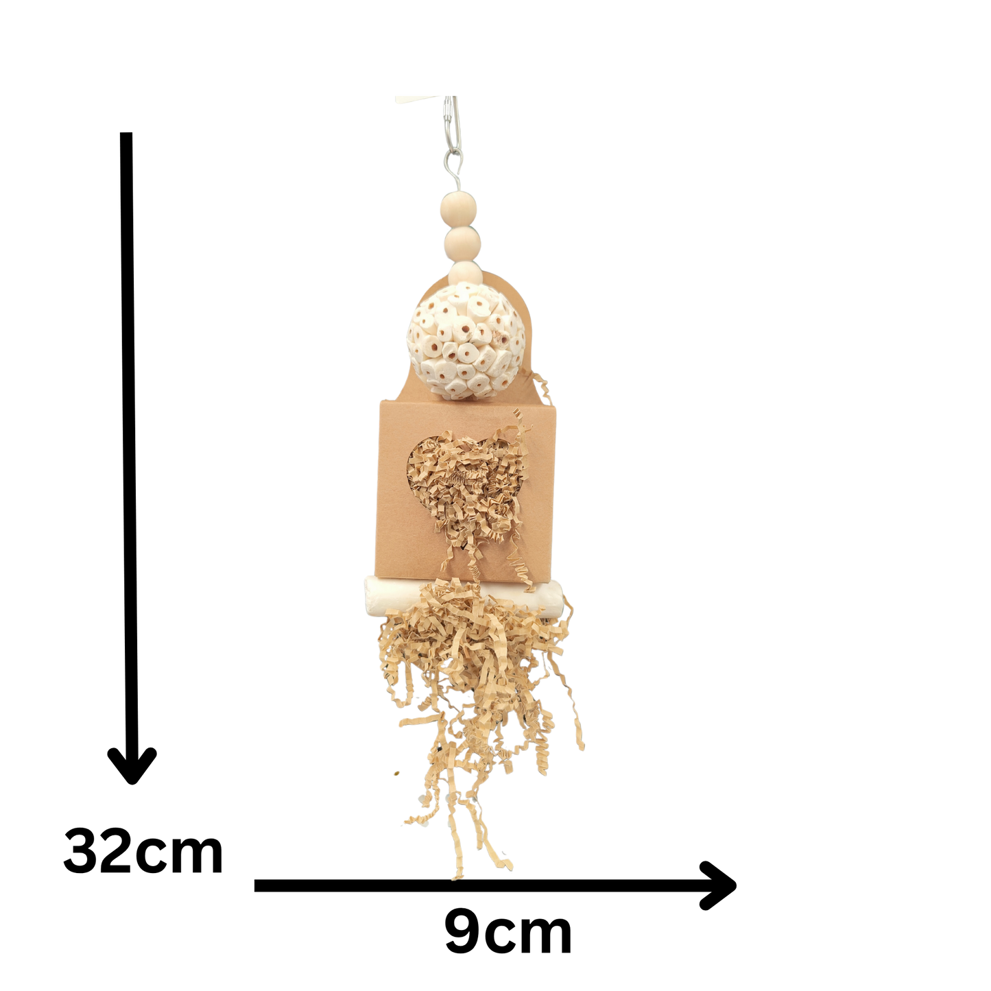 measurements of the galaxy box bird toy