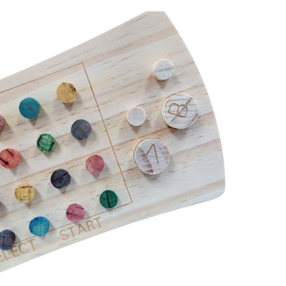 close up 2 of the game on console bird toy