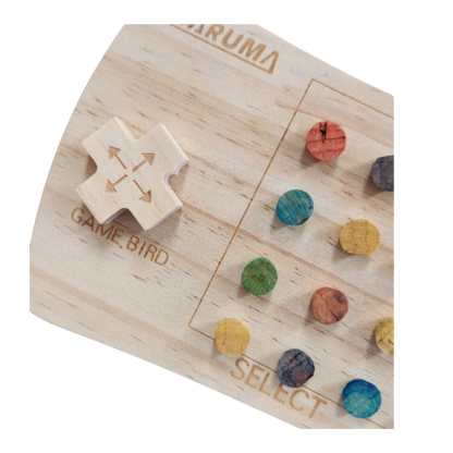 close up of the game on console bird toy