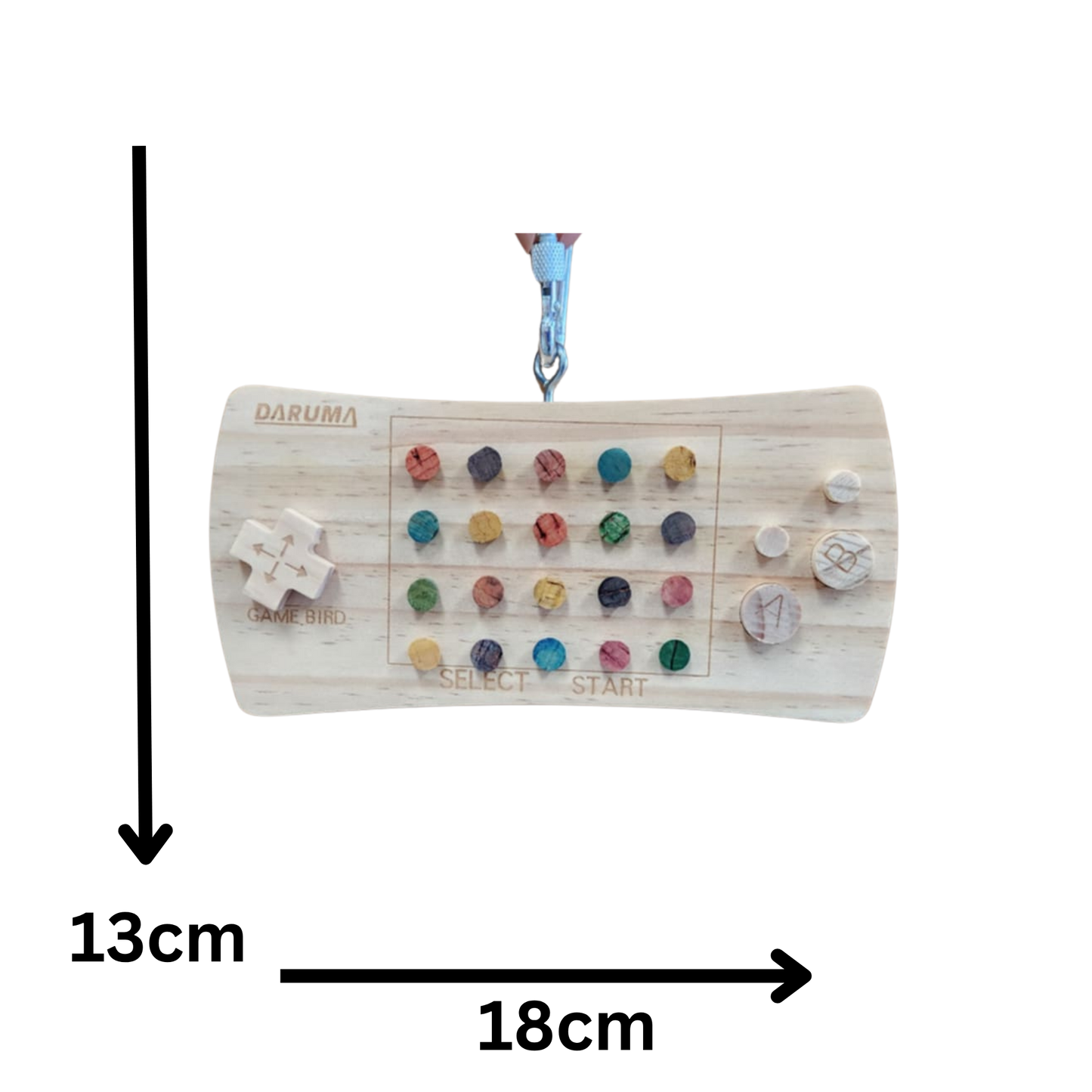 measurements of the game console bird toy