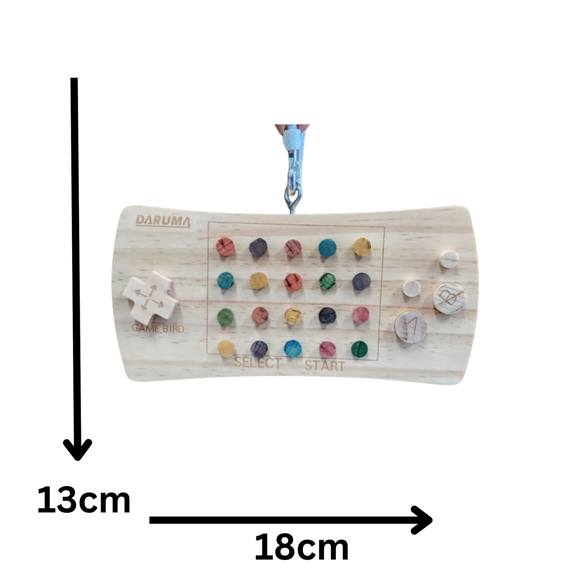 measurements of the game console bird toy