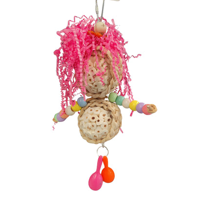 groovy bird toy with 2 sola balls
