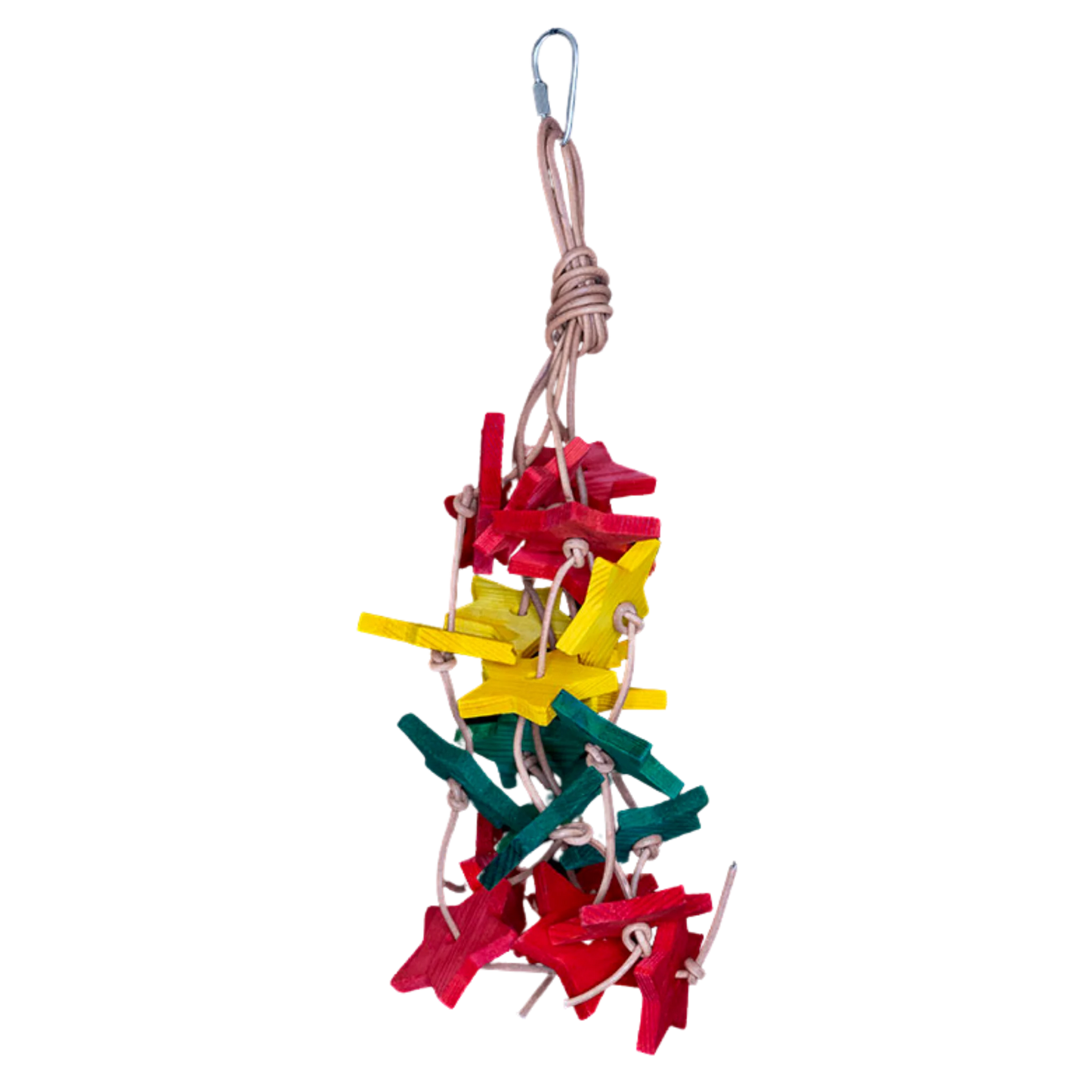 Hanging Coloured Stars Bird Toy