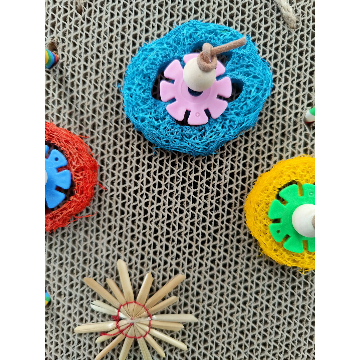 Lufa Box Hanging Cardboard with Lufa Bird Toy - Lou Lou Bells Bird Toys