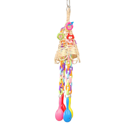 four hanging maracas bird toy