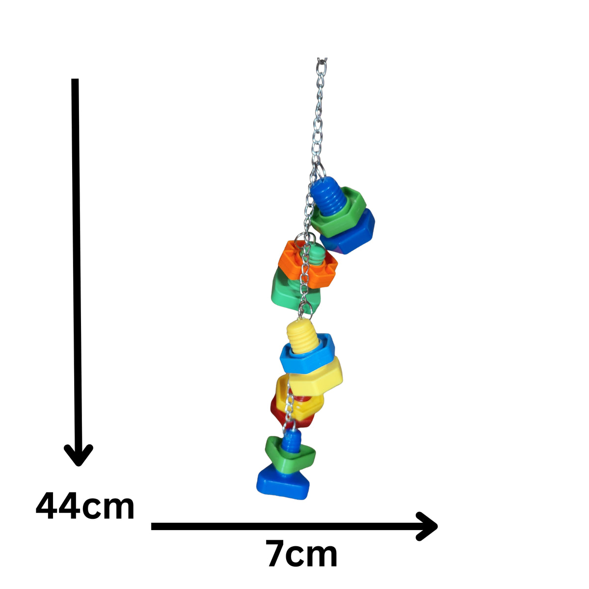 Hanging Nuts and Bolts Lou Lou Bells Bird Toys