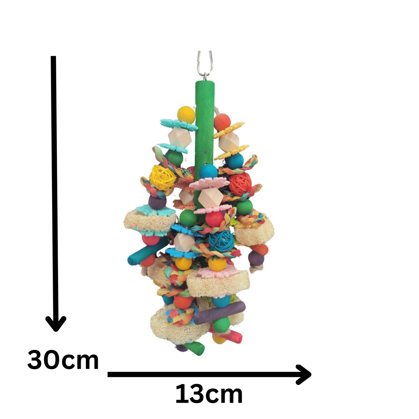Hanging Snowflakes and Beads Bird Toy Lou Lou Bells Bird Toys