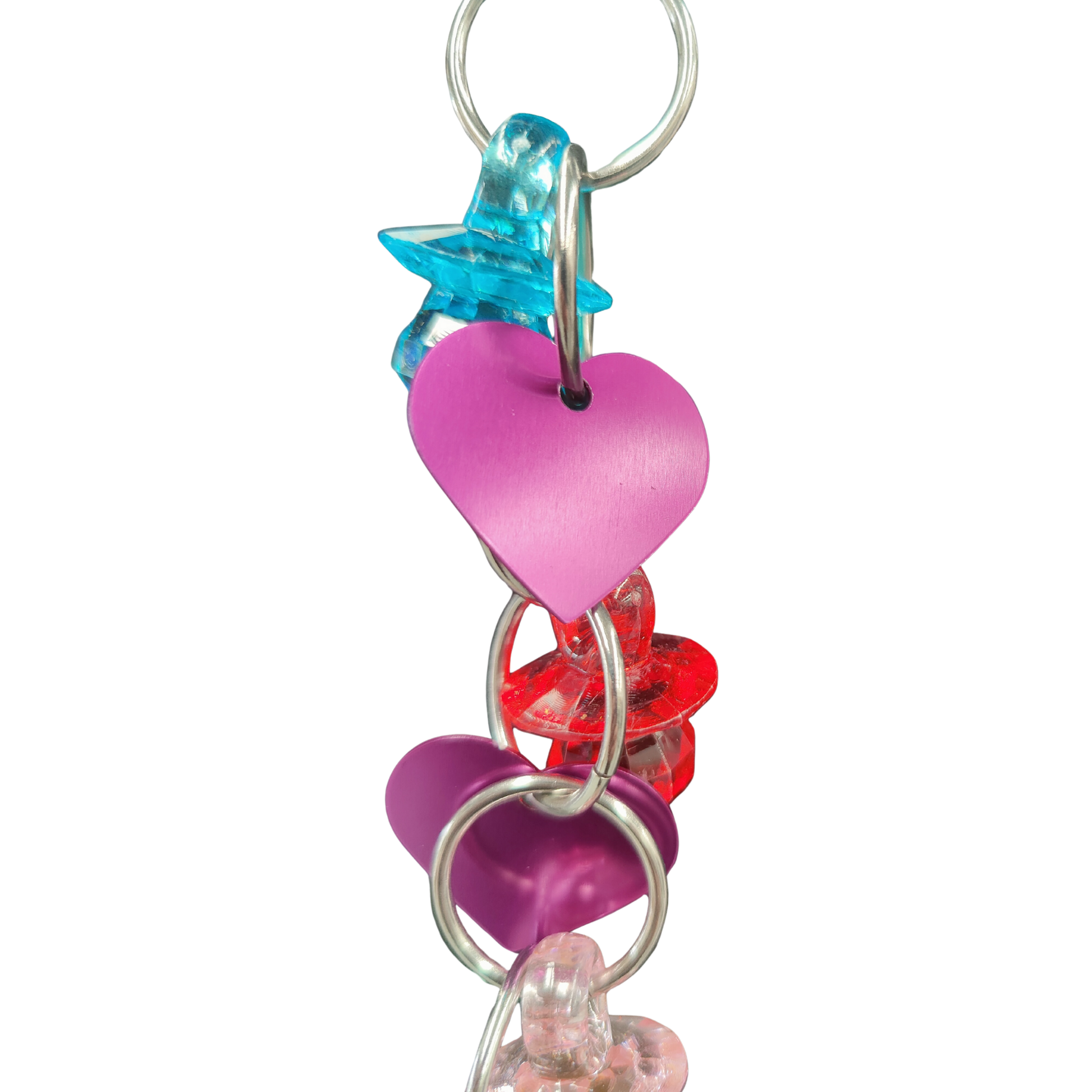 close up heart bling bird toy
