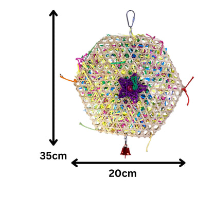 Hexagon Shredable Bird Toy