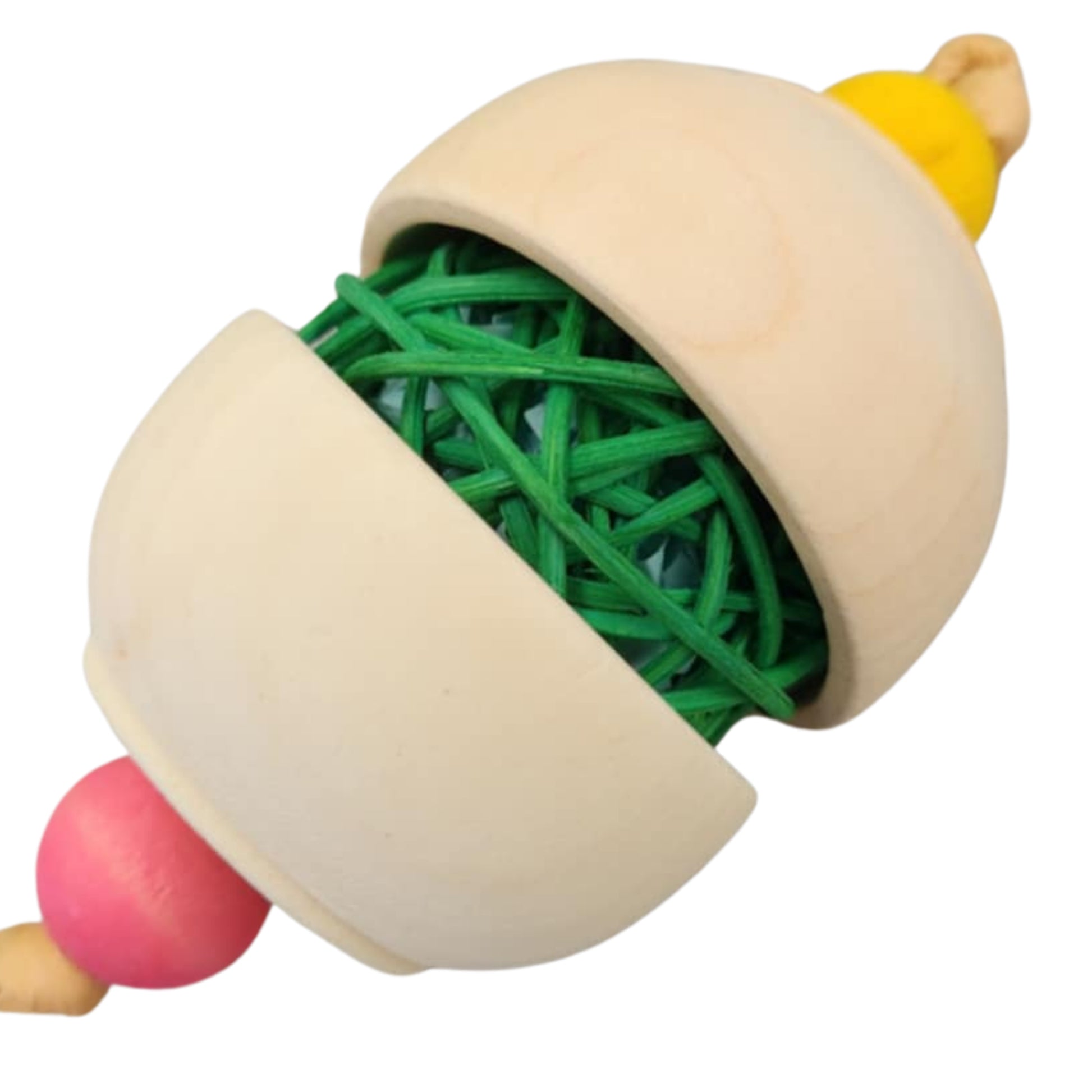 close up of the large foot toy
