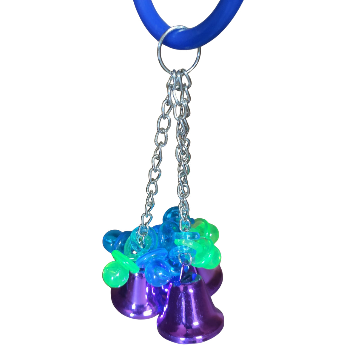 Large Ring Bells and Dummies Bird Toy Lou Lou Bells Bird Toys