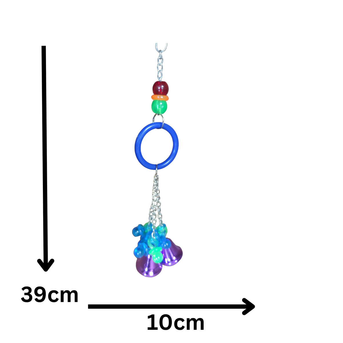 Large Ring Bells and Dummies Bird Toy Lou Lou Bells Bird Toys