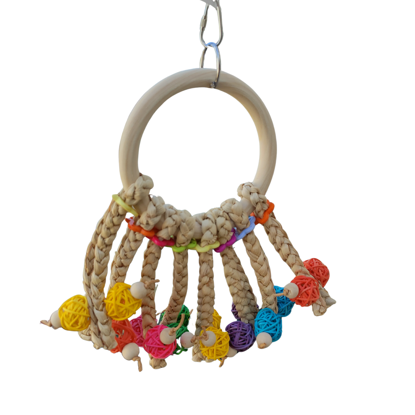 ring with cane balls Lou Lou Bells Bird Toy