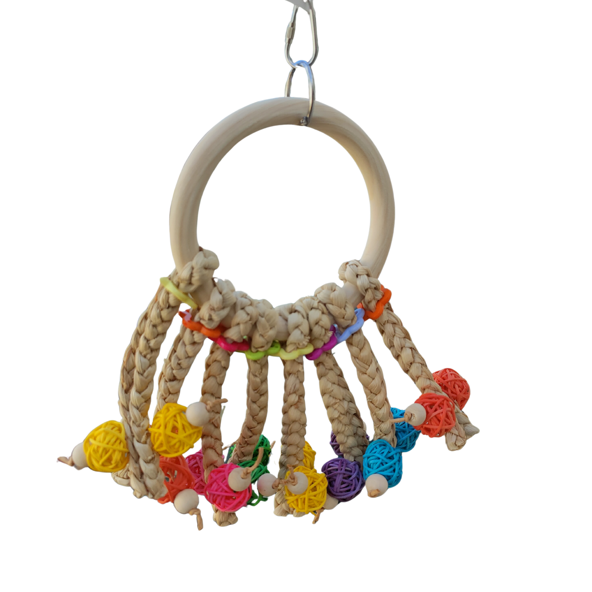 ring with cane balls Lou Lou Bells Bird Toy