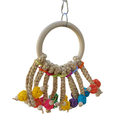 ring with cane balls Lou Lou Bells Bird Toy