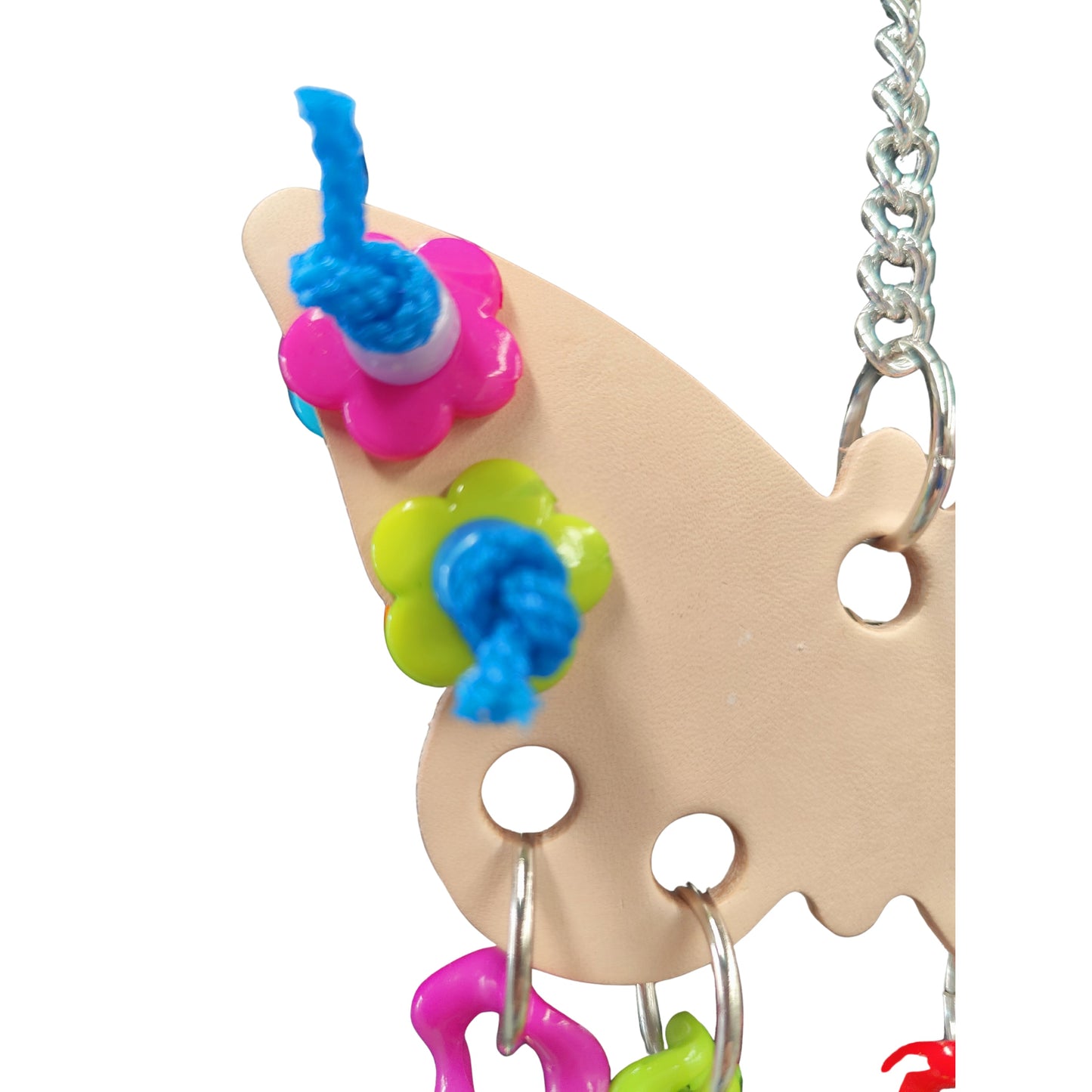 Leather Butterfly Bird Toy Lou Lou Bells Bird Toys