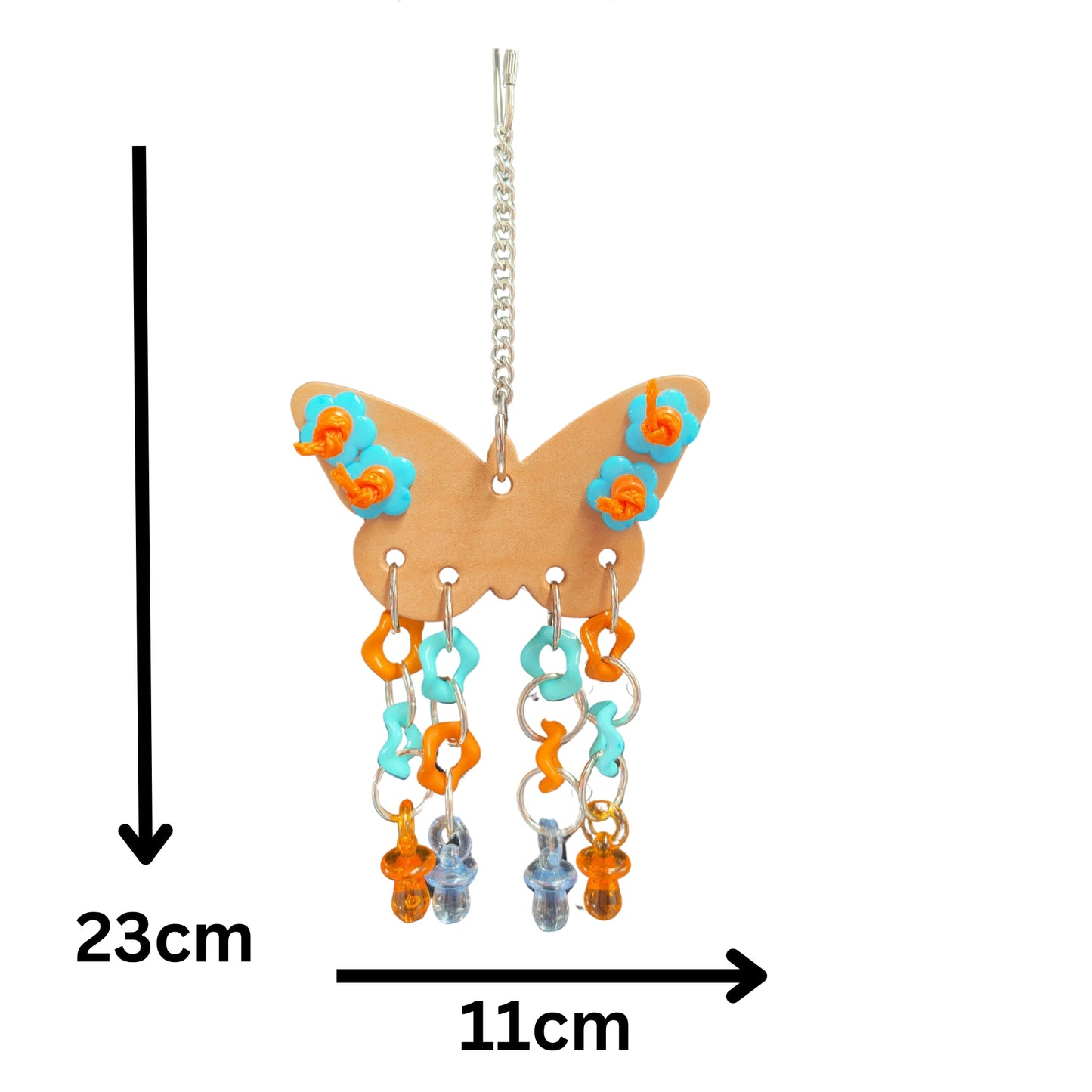 Leather Butterfly Bird Toy Lou Lou Bells Bird Toys
