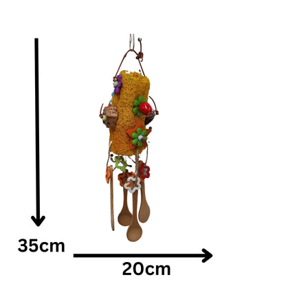 Lufa Spoons Bird Toy Lou Lou Bells Bird Toys