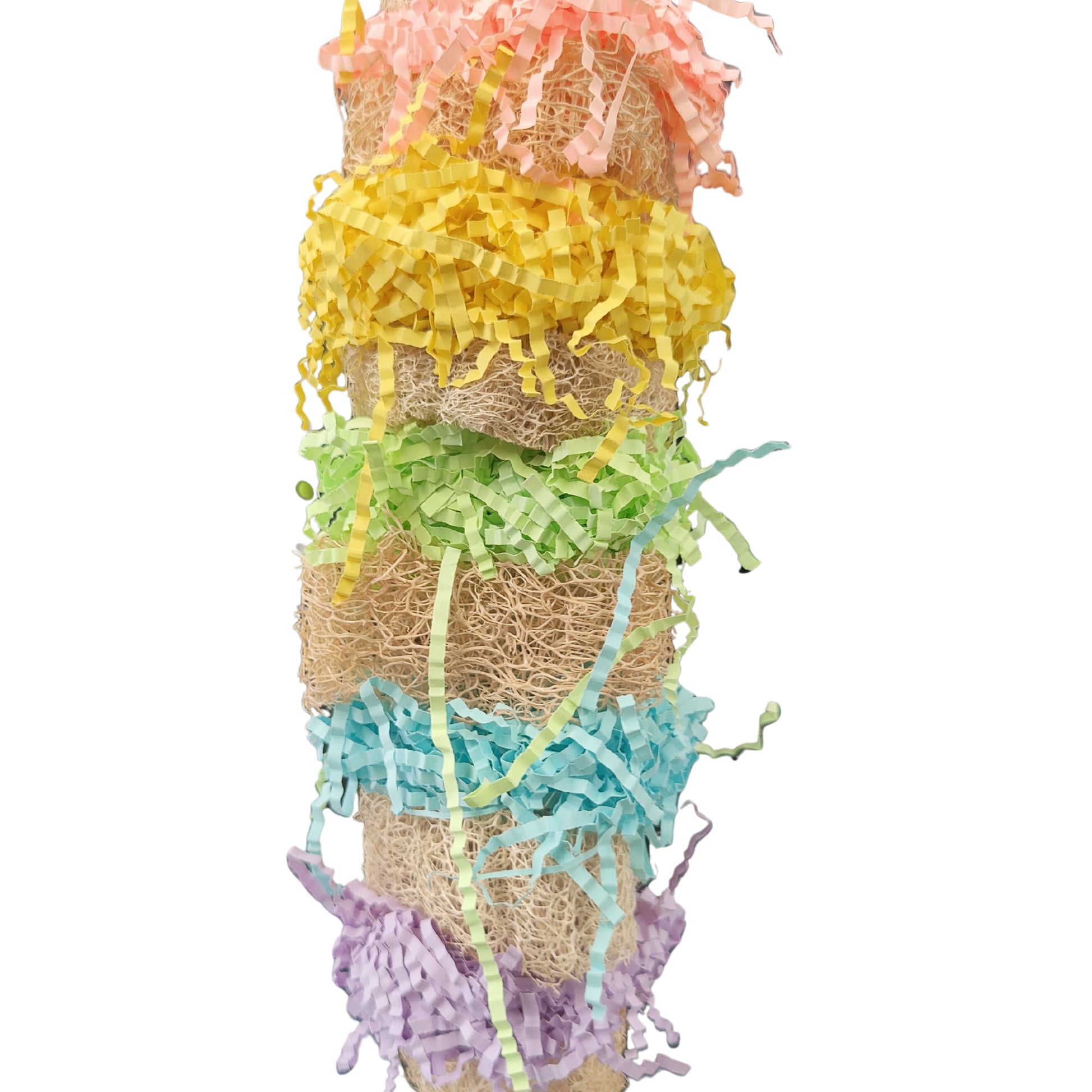 close up lufa tower bird toy