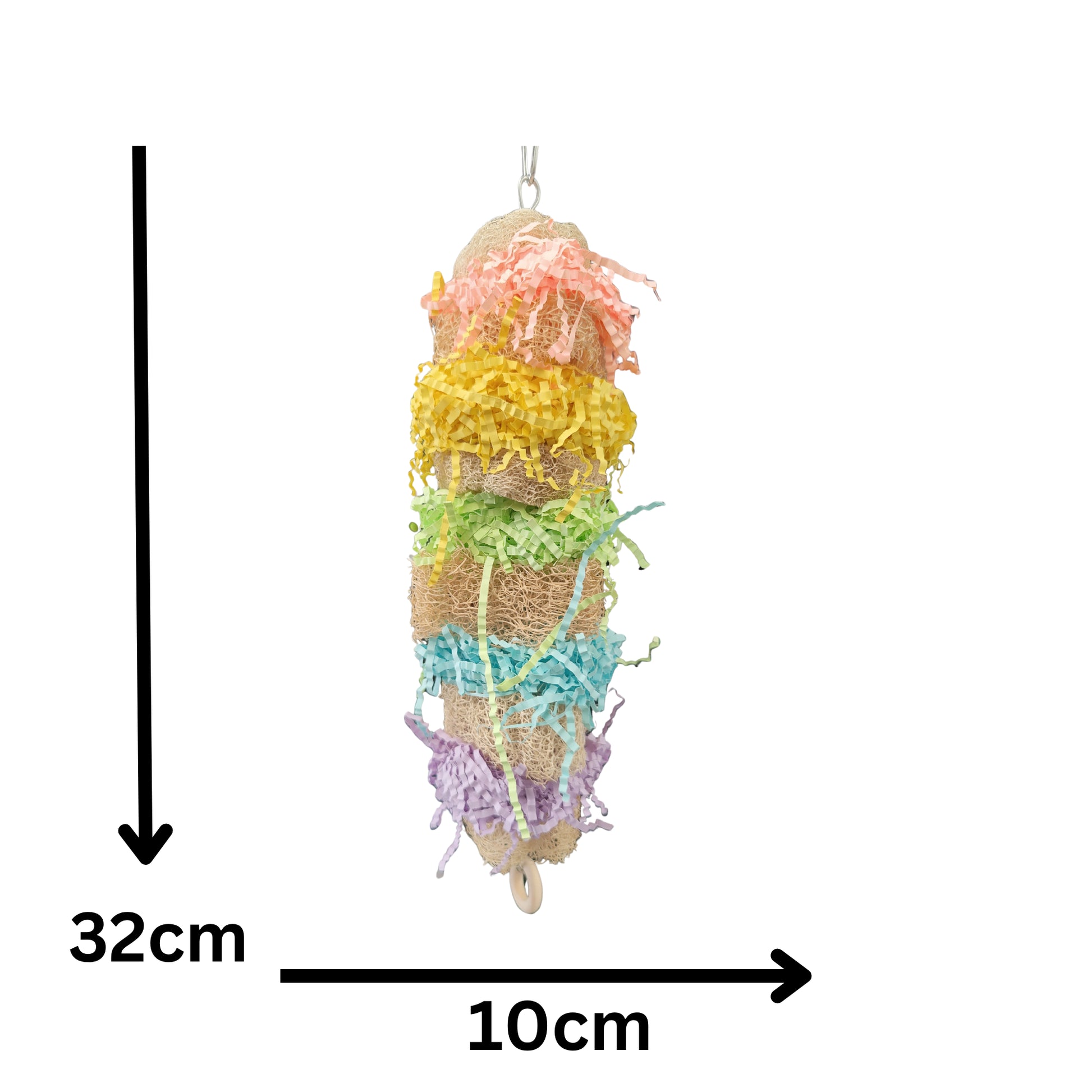 measurements of lufa tower bird toy