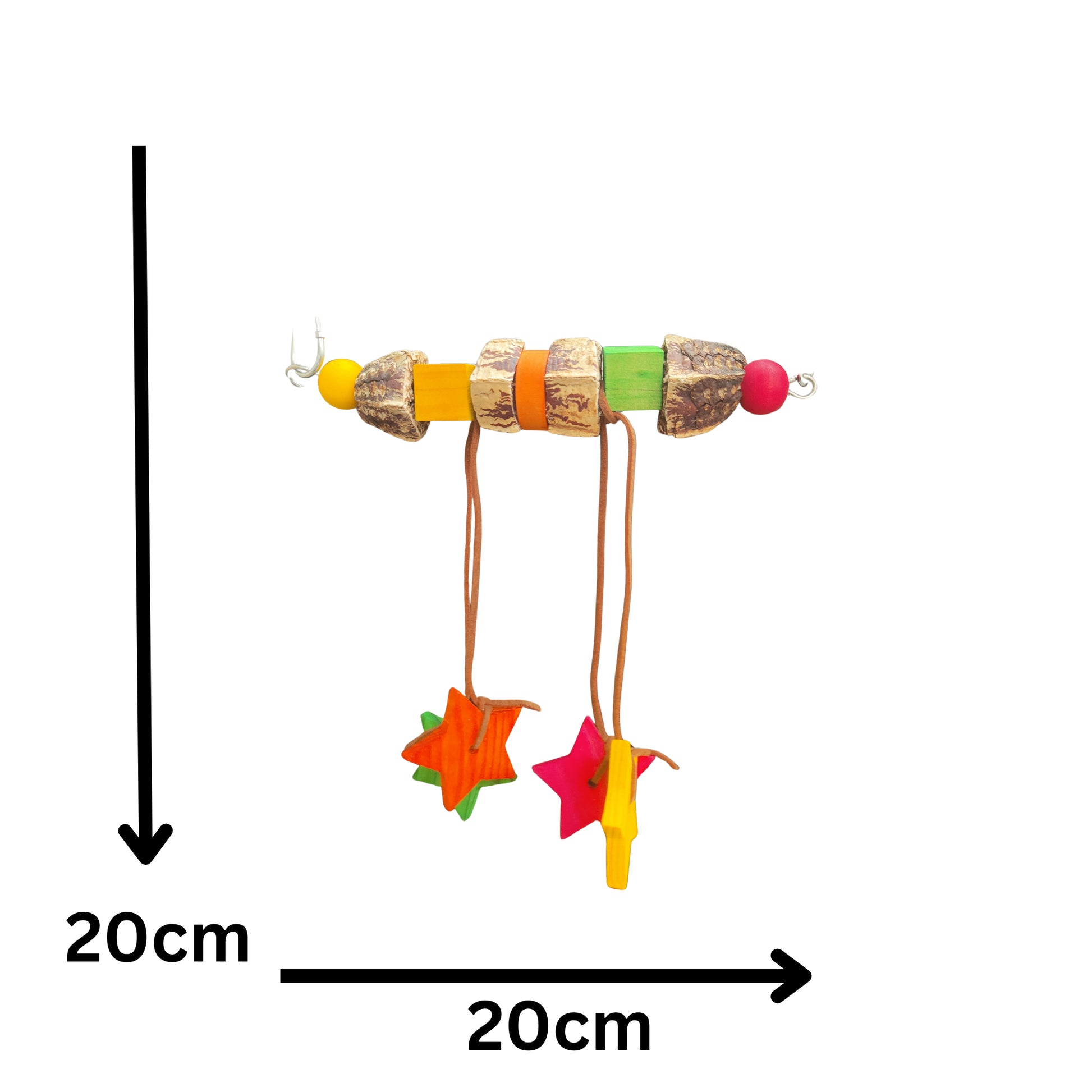 measurements of the mahogstar bird toy