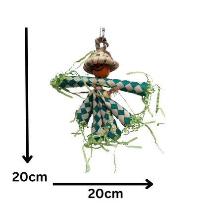Mini Scarecrow Bird Toy Lou Lou Bells Bird Toys