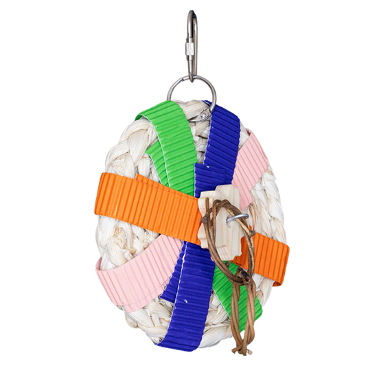 Natural Disc Bird Toy