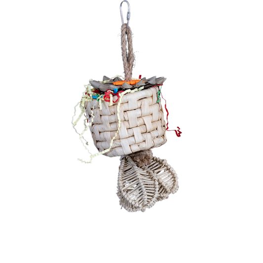 Natural Cup Foraging Bird Toy