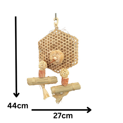 measurements of the natural hex bird toy