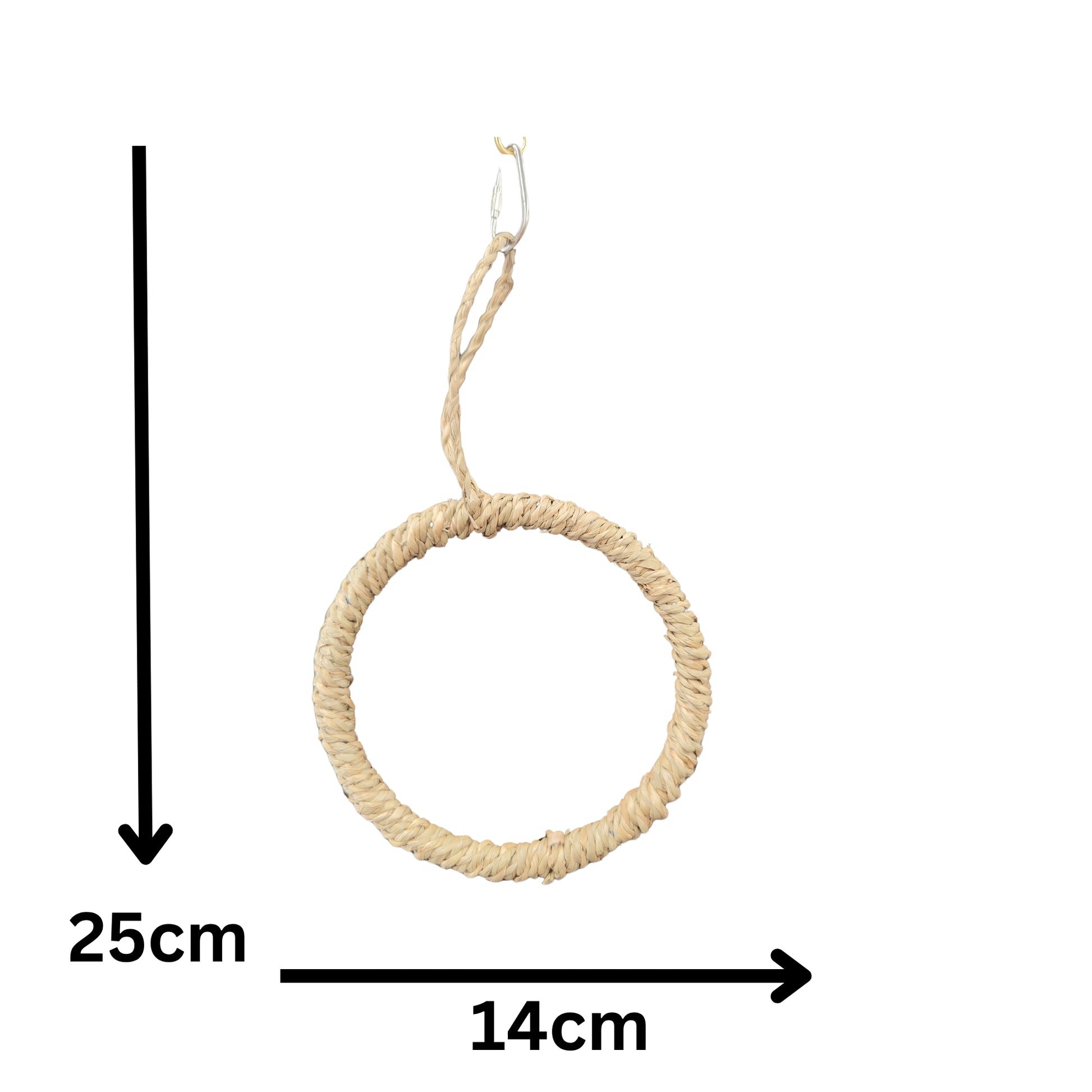 measurements of the natural ring bird toy