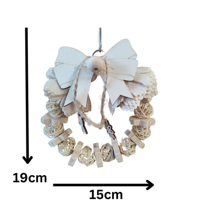 Natural Wreath Bird Toy Lou Lou Bells Bird Toys