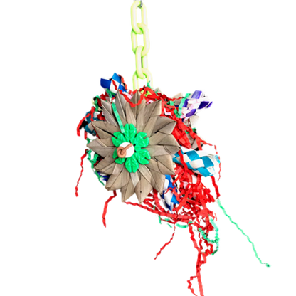 Palm Flowers with Finger Traps Shredable Bird Toy