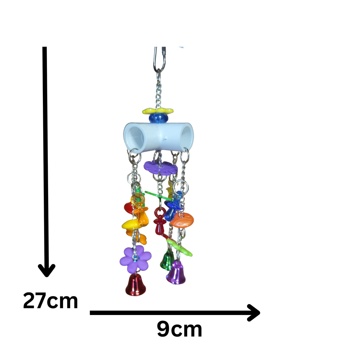 PVC 4 Ways Bird Toy Lou Lou Bells Bird Toys