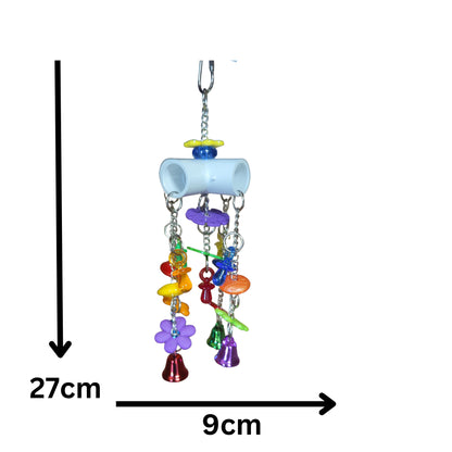 PVC 4 Ways Bird Toy Lou Lou Bells Bird Toys
