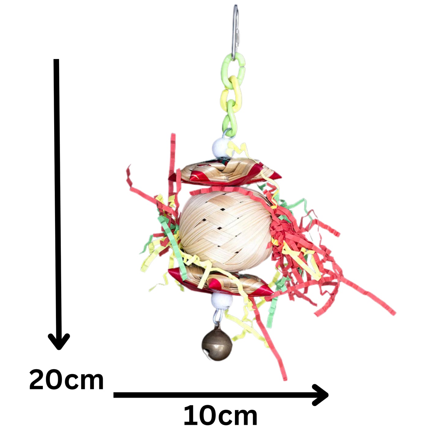 Palm Weave Ball Bird Toy