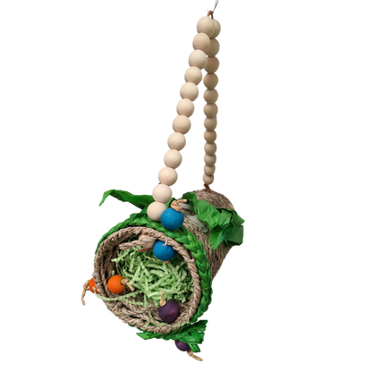 Paper Filled Tunnel Bird Toy