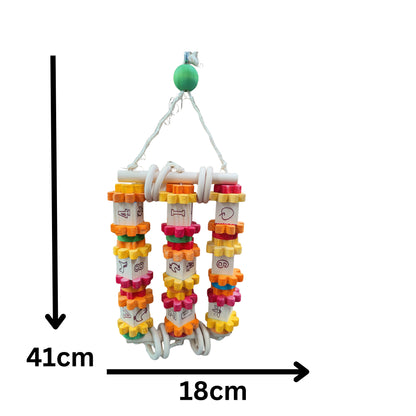 measurements of the play blocks bird toys
