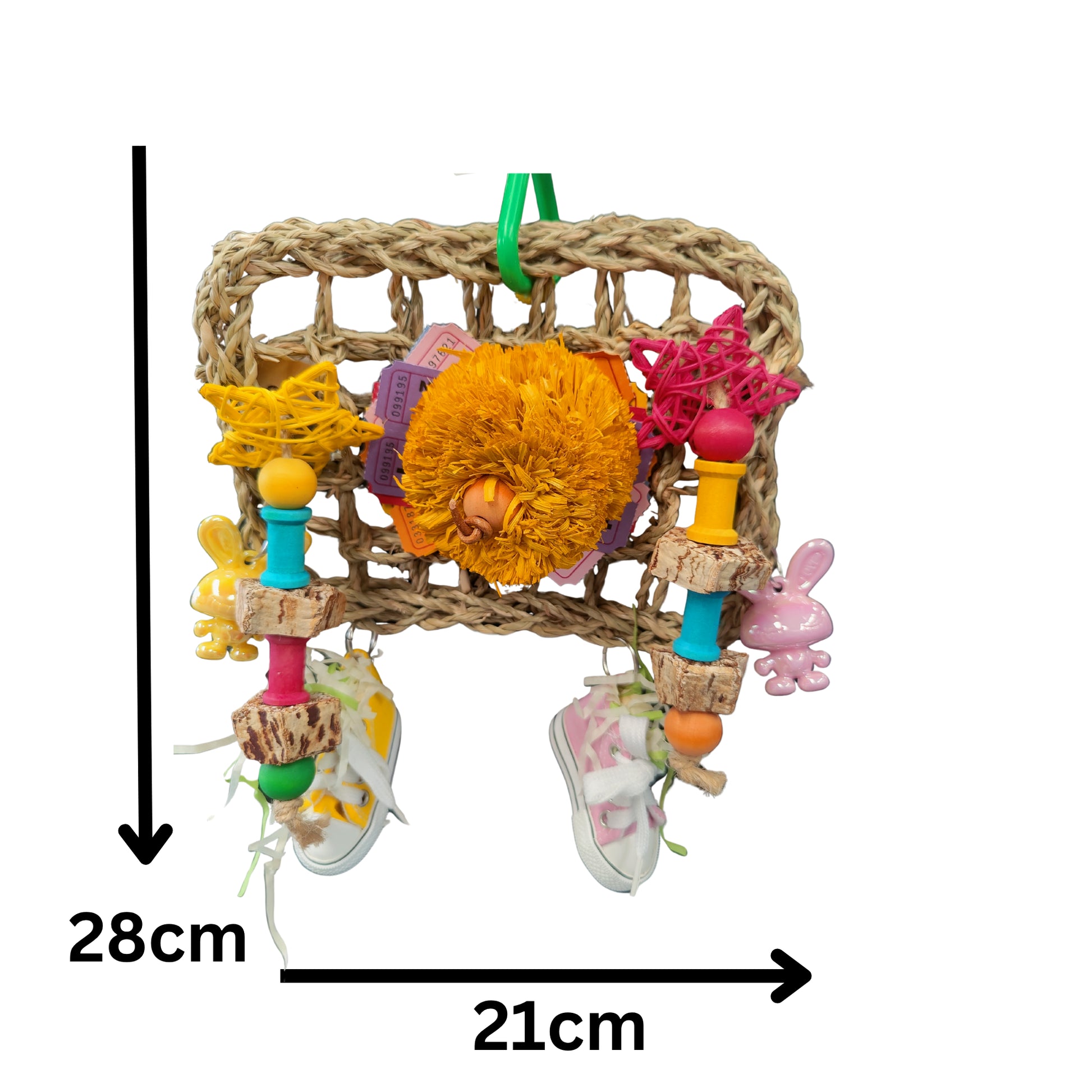 measurements shoe mat bird toy