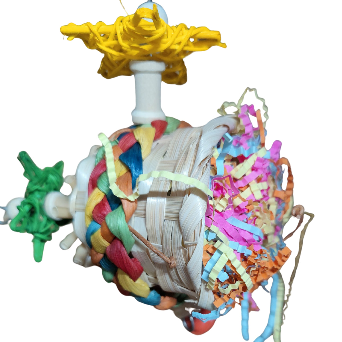 Shredable Sideways Cup Bird Toy Lou Lou Bells Bird Toys
