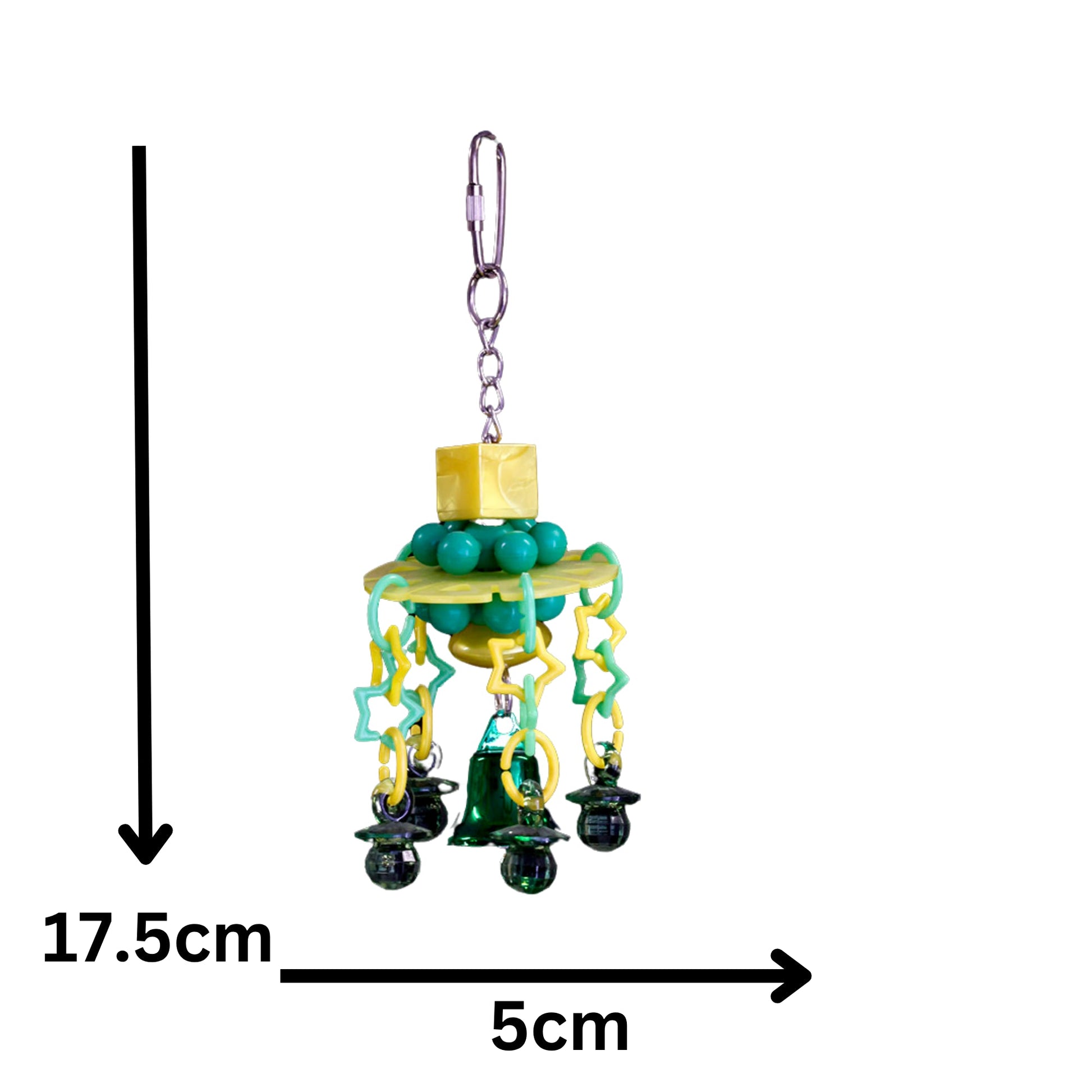 Small Bling UFO Bird Toy Lou Lou Bells Bird Toys