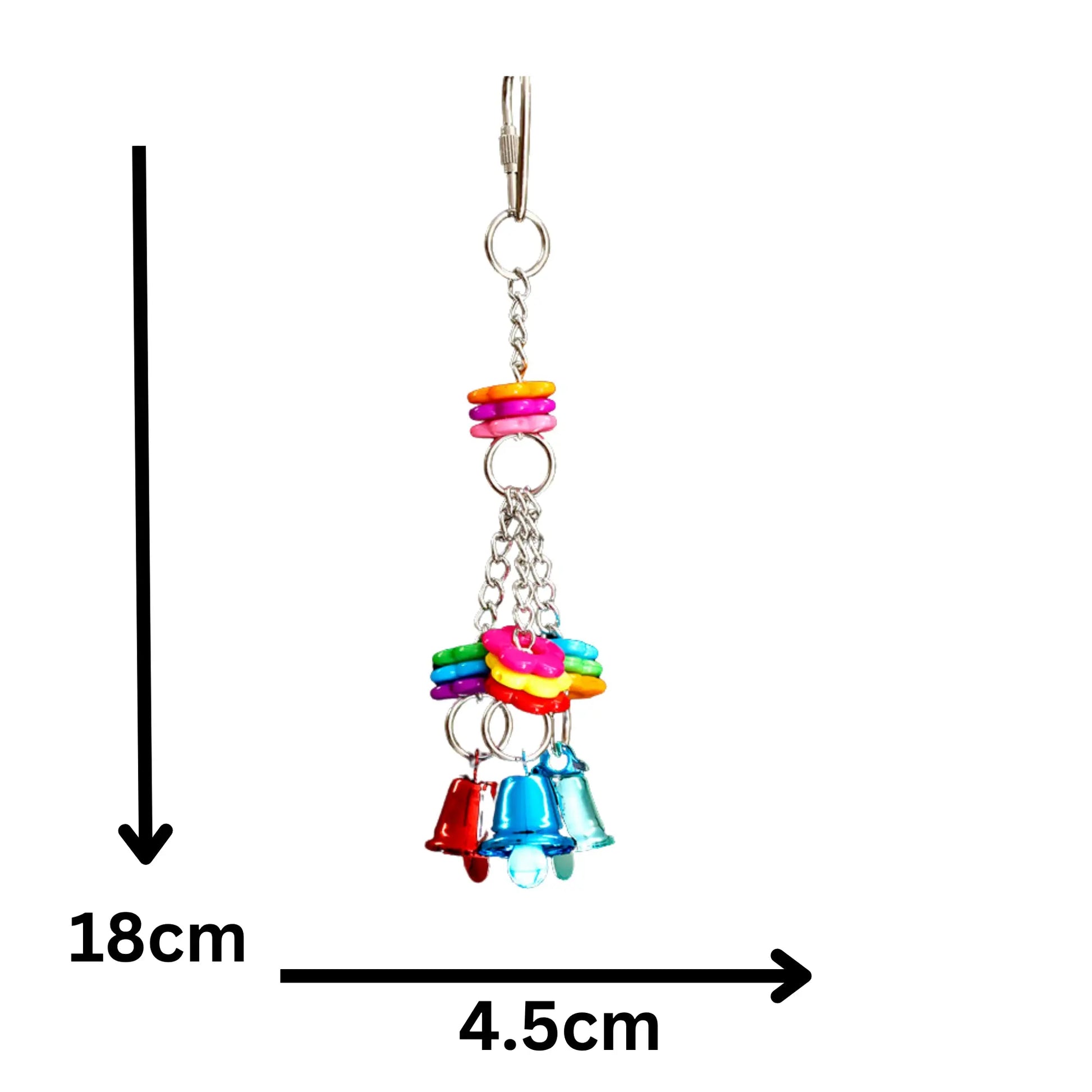 Small Flowers and Bells Bird Toy Lou Lou Bells Bird Toys