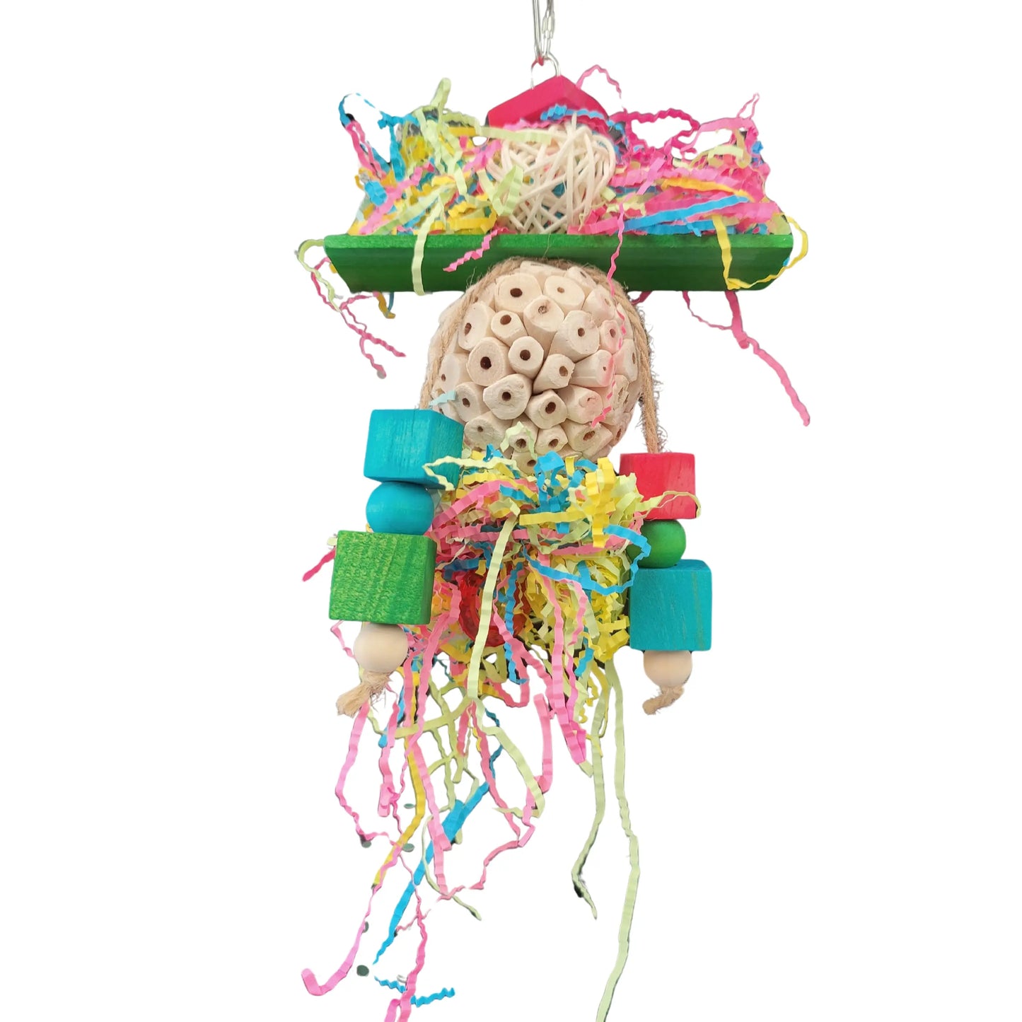 shredable sola jellyfish bird toy