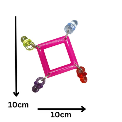 SquareDum Foot Bird Toy Lou Lou Bells Bird Toys