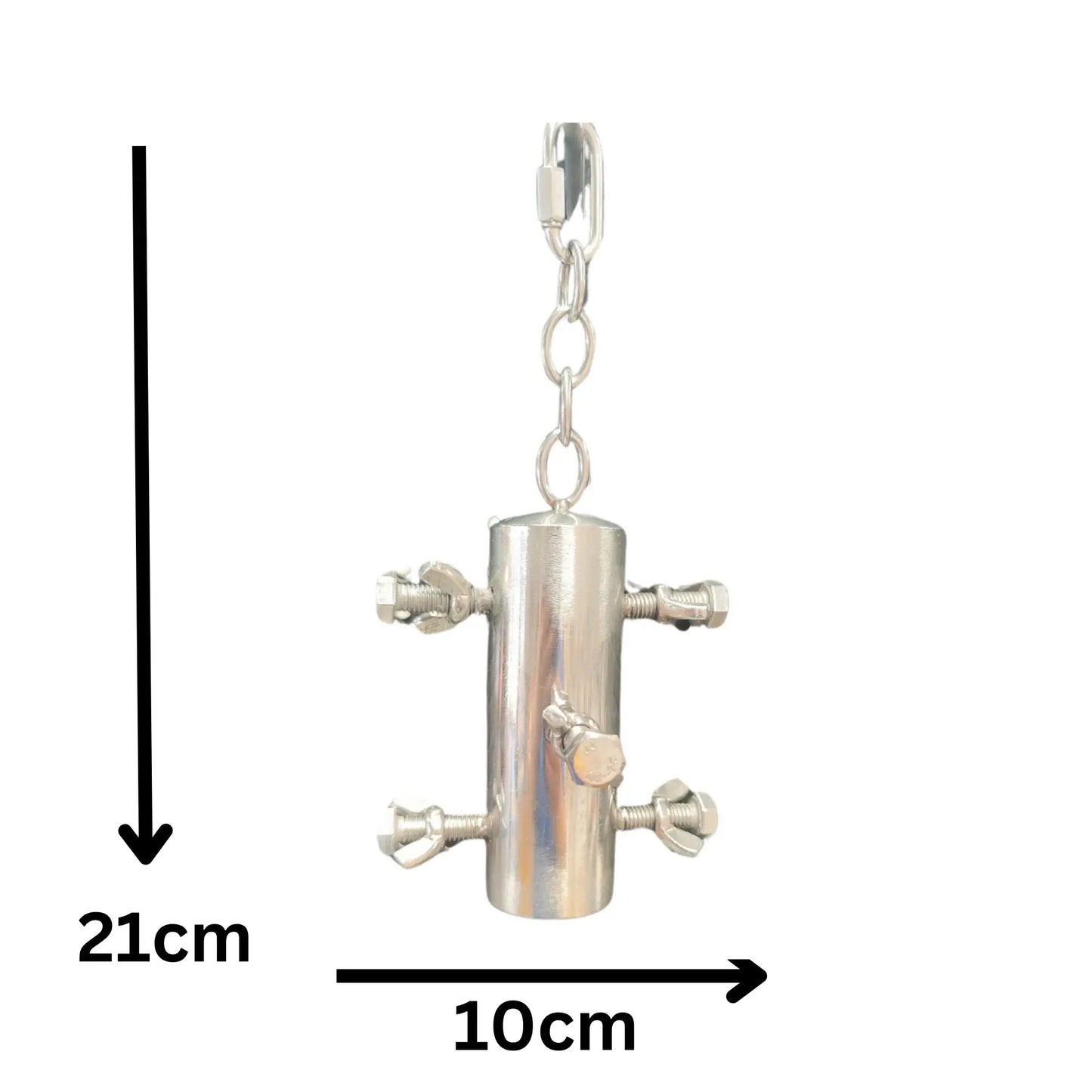 Stainless Steel nuts and Bolts Bird Toy Lou Lou Bells Bird Toys