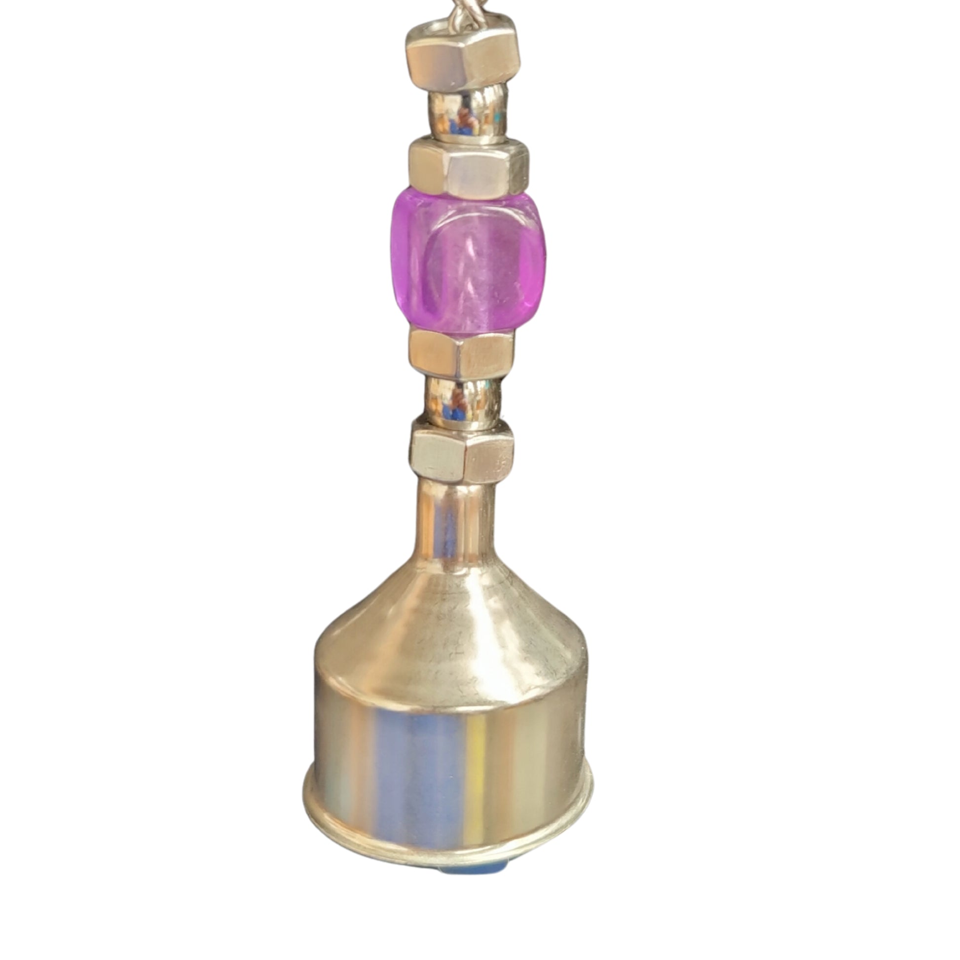 close up of the bell on the tippy bird toy