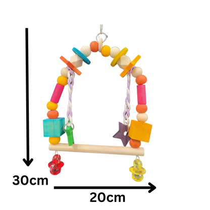 measurements of the star dangle swing bird toy